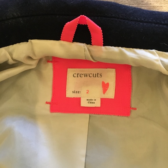 J.Crew Ruffle-Hem Wool Coat Size 2 Navy - Picture 5 of 8